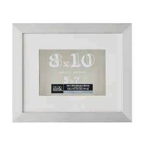 Studio Décor Belmont Metallic Silver Gray Floating Rectangle Frames Bundle of 4